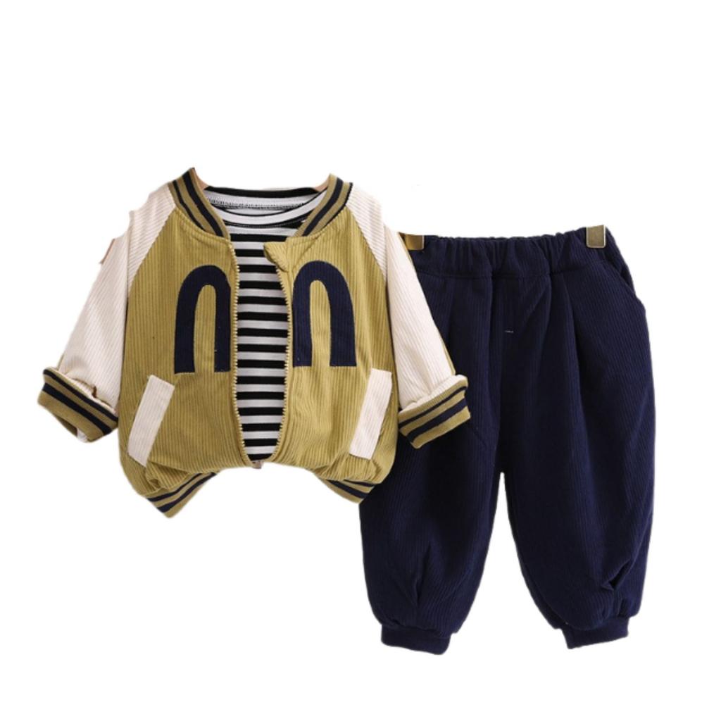 Детский повседневный комплект с длинным рукавом, удобные наряды для повседневной носки