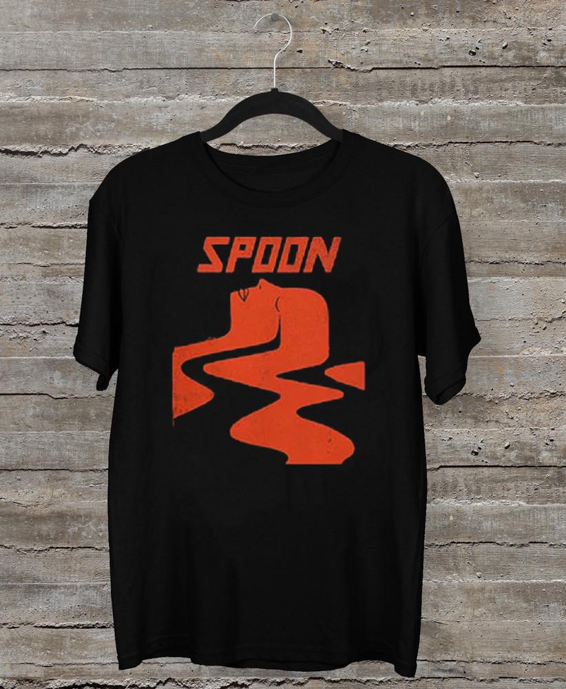 NEW Spoon Band Album Short Sleeve T Shirt Black All Size DS44 Unisex T-Shirt
