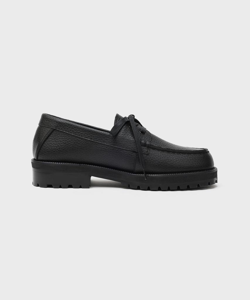 Firenze Atelier [Vibram] Стандартная Повседневная Подошва Лоферы 5099 [Черный Embossing]