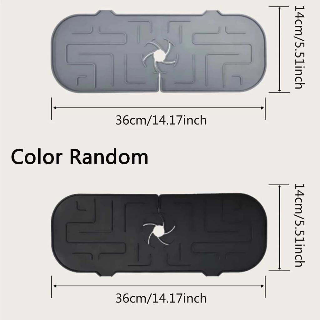 1 шт.-Силиконовая брызгозащитная накладка на кран, силиконовая подкладка для слива, коврик для фильтрации воды из-под крана, коврик для кухонной раковины, коврик для ванной