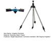 Tripod Sprinkler Stable Structure Multipurpose Simple Operation Fine Splash Telescoping Tripod Sprinkler Garden Supplies