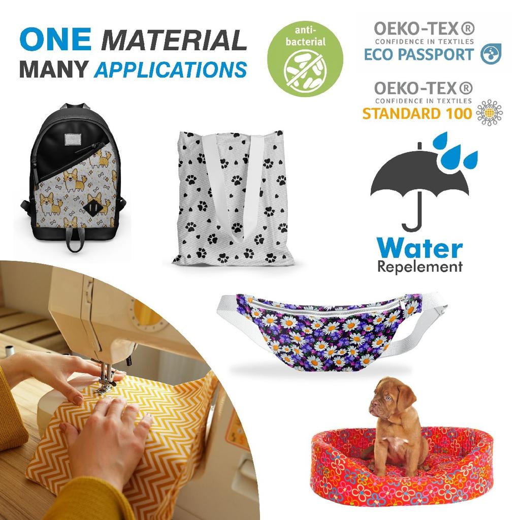 Outdoor Dekostoffe Oxford - Motiv Frühling I Dx7416