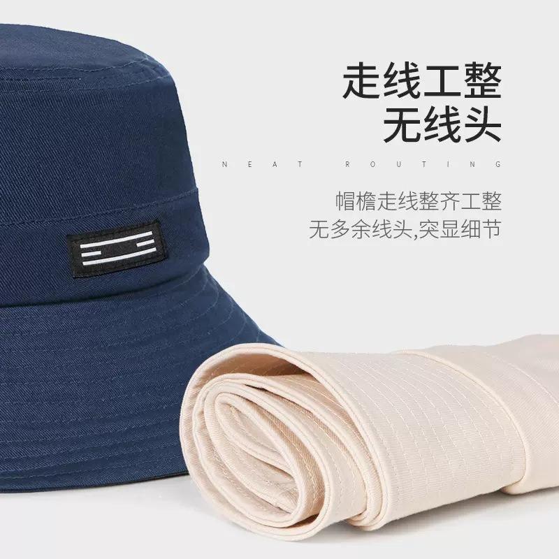 Big Head Circumference Bucket Hat Men's Summer Fashion Sun Hat Big Eaves Sun Protection Hat Women's Sun Hat Shows Small Face