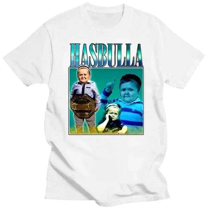 2024 Hasbulla Fighting T Shirt Mini Khabib Blogger T-Shirt Crew Neck Men Tees Retro Tops Funny Graphic Women T Shirt Streetwear