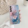 Мягкий прозрачный силиконовый чехол Flower Marble для Xiaomi Redmi Note 13 14T 15 Samsung A55 A35 S24 FE iPhone Huawei Honor Camera Защитный противоударный чехол