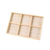 Solid Wood Necklace Storage Box Divider Ring Earring Holder Dish Jewelry Display Tray  Pendants