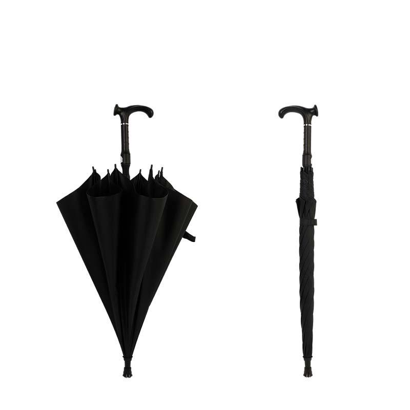 23-дюймовый зонт для пожилых людей с костылями, автоматический зонт, нескользящий, можно настроить по индивидуальному заказу, зонт для пожилых людей с рисунком