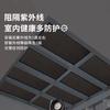 9mm Home Sunscreen Thermal Insulation Magnetic Curtain Sticker Sunshade Window Glass Film Paper Light Blocking Tool Universal Black 50*50cm