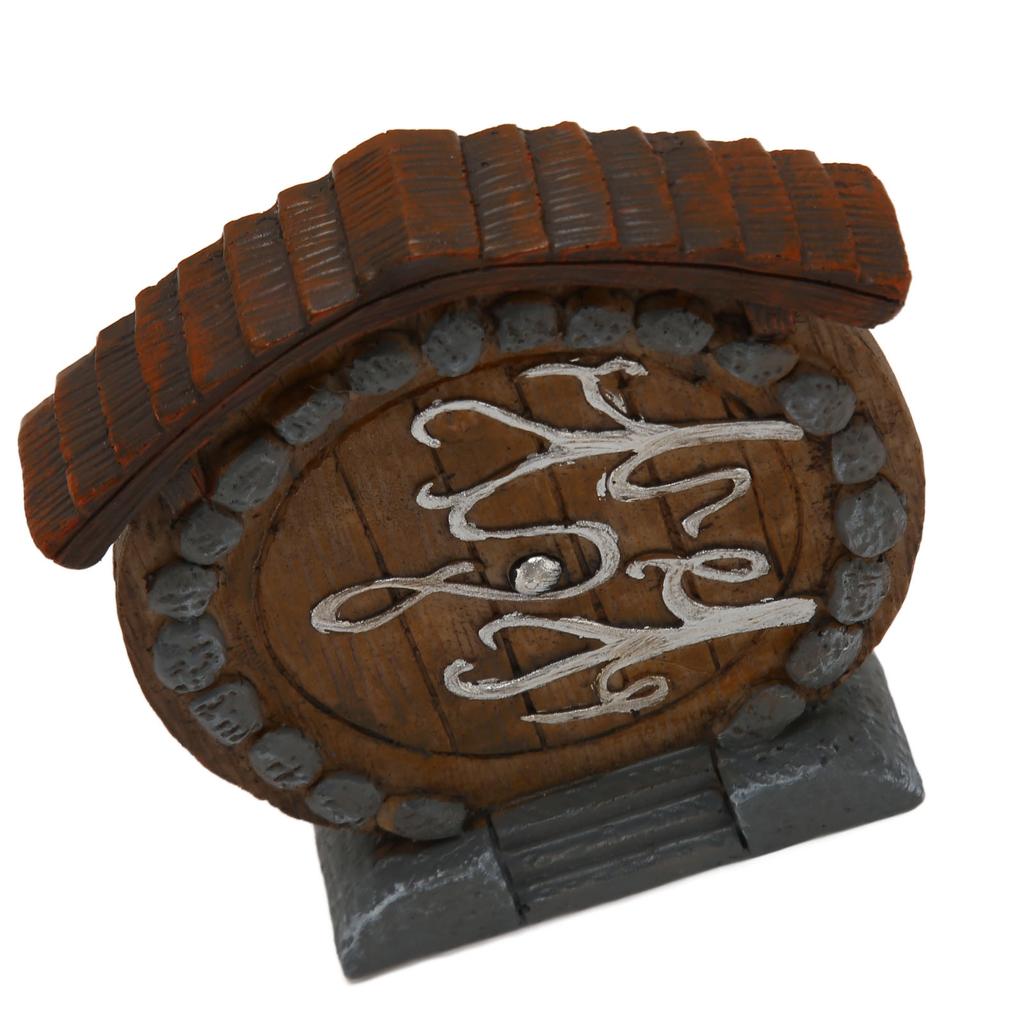 Статуэтка «Сказочная дверь» Прочная Гладкая Смола Фигурка Сказочной Двери Миниатюрная Изысканная Интересная