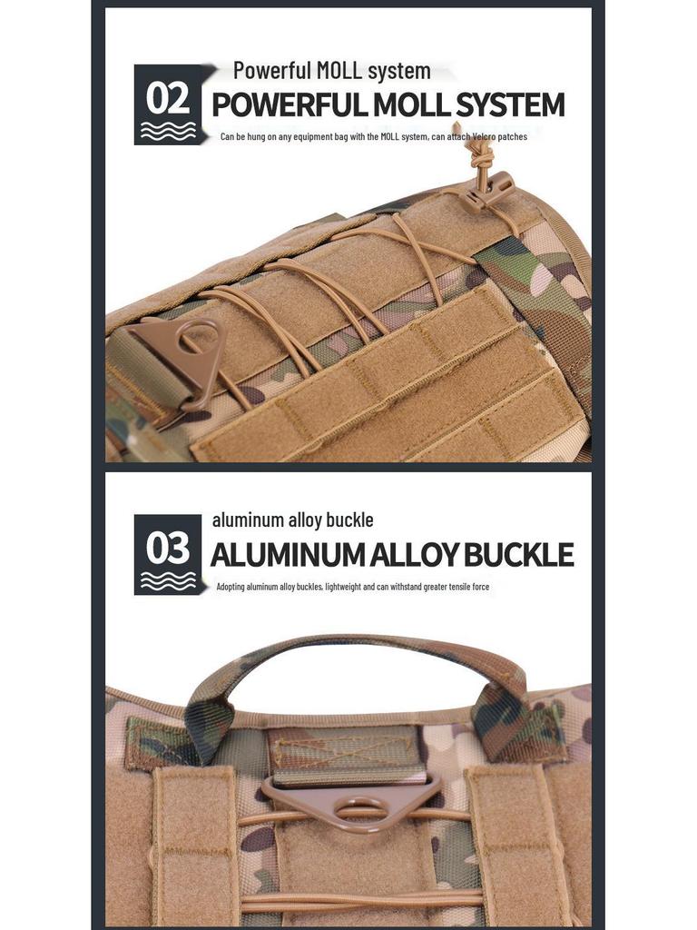 Тактическая нейлоновая шлейка для собаки с поводком для тренировок на открытом воздухе