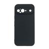 Жидкий силиконовый чехол для Google Pixel 6 6A 7 7A 8 8A 9 9A 10A 10 Pro XL Черный Матовый Ударопрочный Мягкий Чехол-Крышка