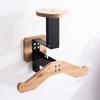Helmet Rack Wall Mount Motorcycle Helmet Holder Wooden Bicycle Helmet Display Hanger With Hooks All-In-One Helmet Key Rack