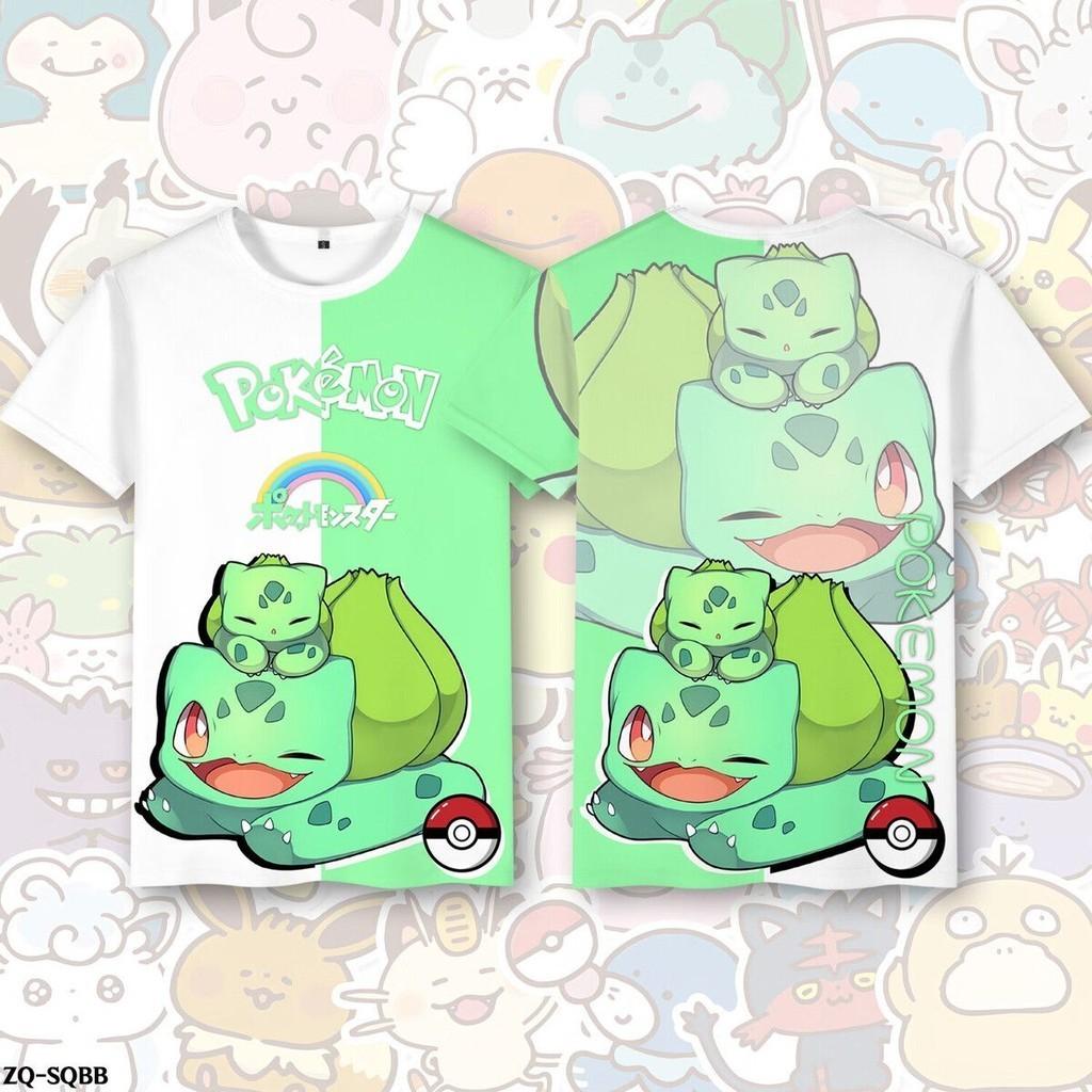 Fashionable Pok é mon children's 3D printed cartoon short sleeved T-shirt