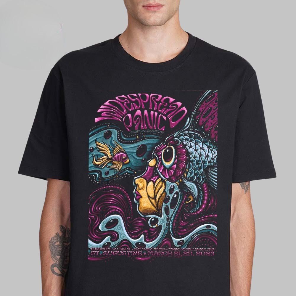 Best Widespread Panic Savannah Georgia Merch Event Poster Enmarket Arena on October 31 and November 1 2025 Day of The Death Art