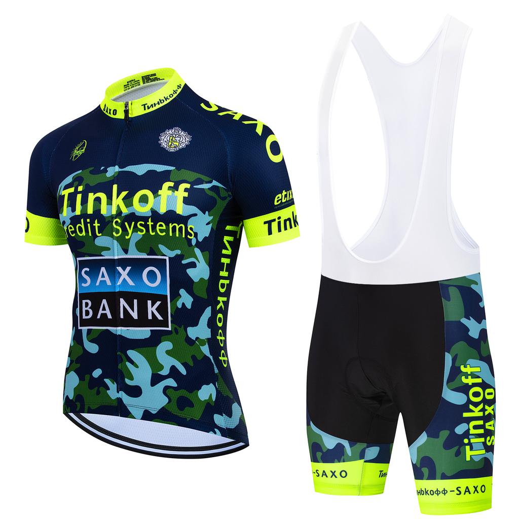 2026Tinkoff saxo bank Велосипедный костюм Дышащая велофутболка Летняя велоодежда Одежда для катания на горном велосипеде Триатлон