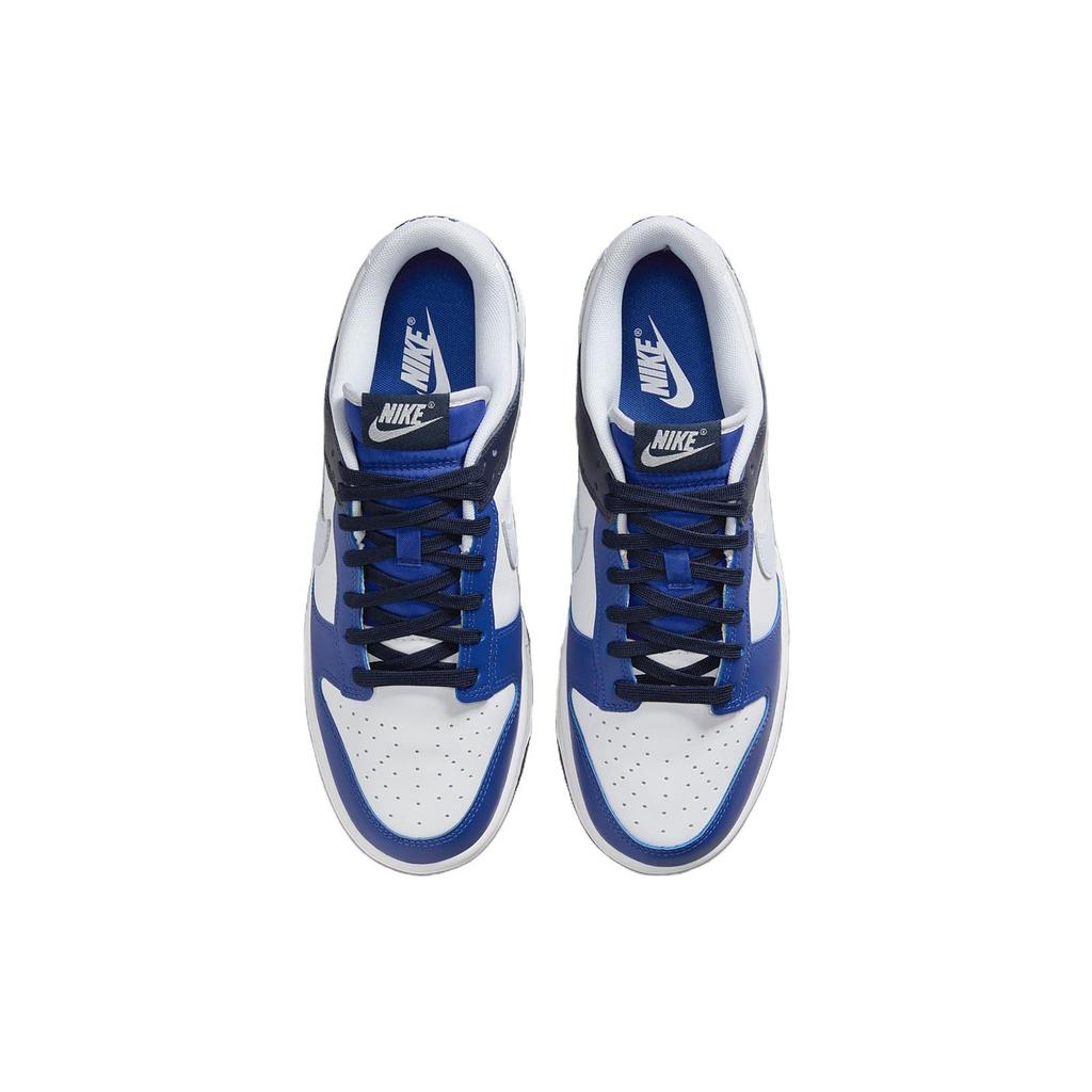 Nike Мужские кроссовки Dunk Low Game Royal Navy, белые, футбольно-серые, темно-синие, FQ8826-100