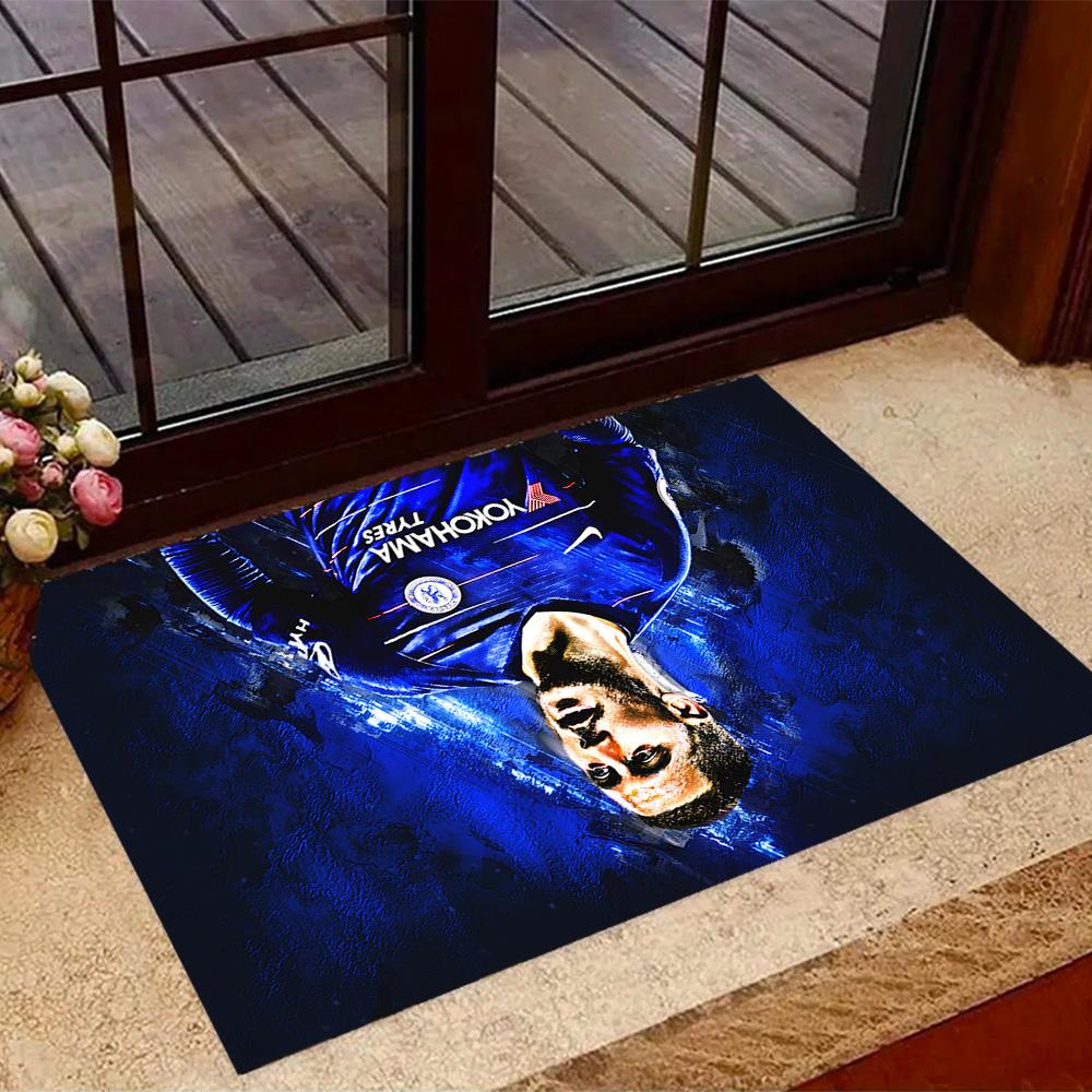 Soccer Player Action Carpet Perfect for Entryway Bedrooms Hallway Outdoor Antislip Carpet Decorate Offices Luxury Gift for Birthday, Christmas, Weddin