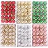24Pcs/box Christmas Balls Christmas Tree Ornaments Xmas Spheres Round Polystyrene Ball Christmas New Year's Eve Decorations 2025