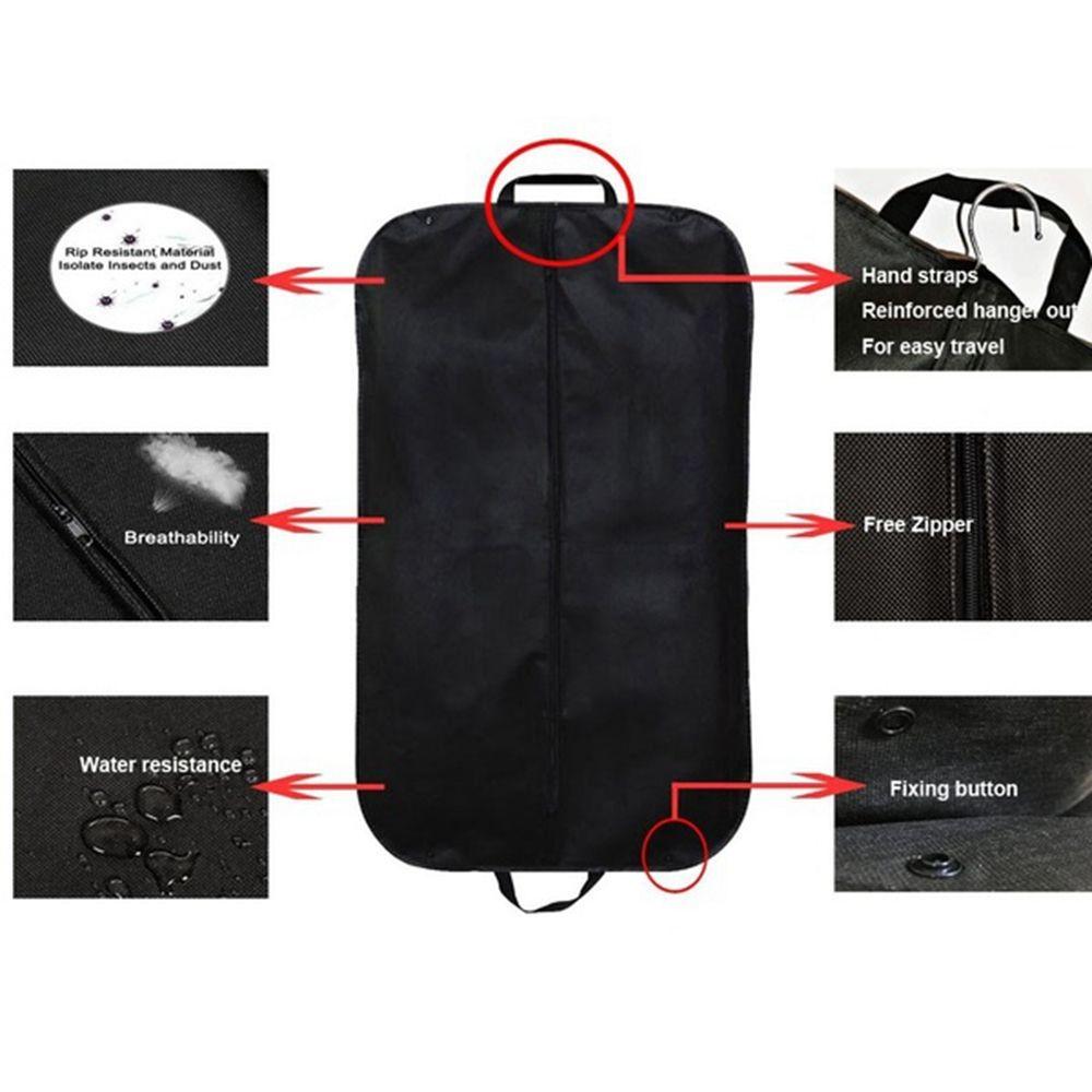 Anti-dust Dress Hanging-type Coat Storage Bag Clothes Dust Cover Non-woven Fabric Case Garment Bag Cover Wardrobe Organizer
