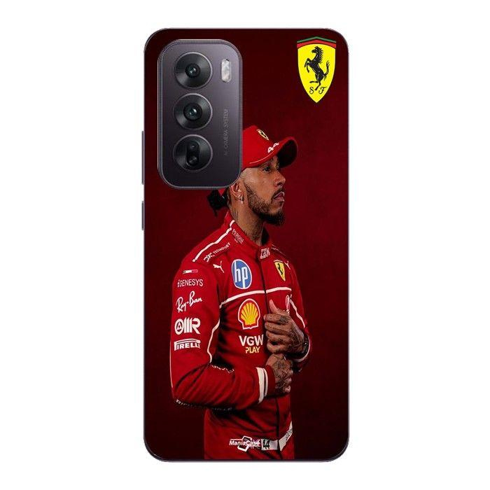Coque Pour Oppo Reno 12 5g Lewis Hamilton Official Ferrari Wallpaper Maniacase