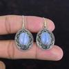 Blue Lace Agate Earrings Original Gemstone Earring Handmade Decent Jewelry 925 Sterling Silver Earrings Vintage Design Earring Gifts For Her