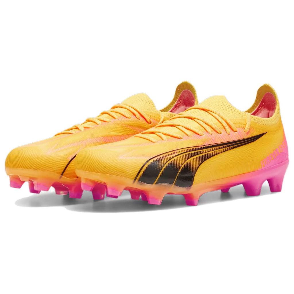 Puma Ultra Ultimate FG AG Forever Faster Pack Women Sneakers Yellow Sun-Stream Black 107767-03