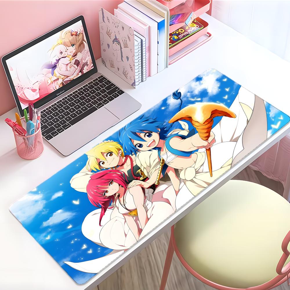 Epic Fantasy Anime MMagi The Labyrinth Of Magic Mouse Pad Large Thick Desk Pad Stitched Edges Gaming Mouse Mat For Pc