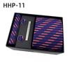 Paisley Men'S Tie Square Cuff Tie Clip Gift Box Set Business Casual Tie Black Gift Box