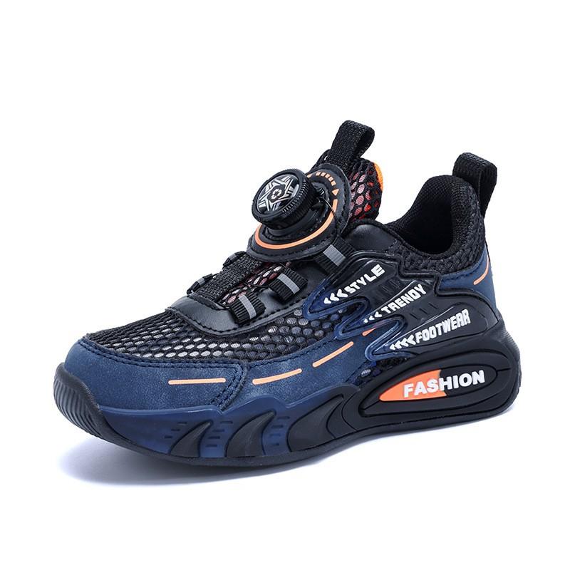 Boys Running Shoes Kids Breathable Mesh Sneakers Soft Non-Slip Sole School Sports