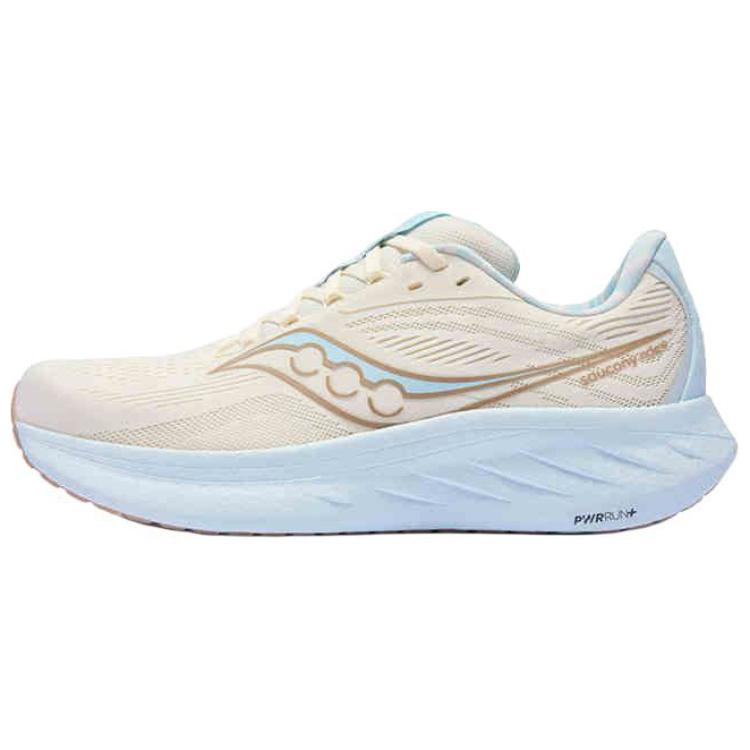 SAUCONY Ride 18 Versatile Comfortable Summer Nautical Durable Low-Top Running Shoes Unisex Running Shoes Beige Orange S21000-601