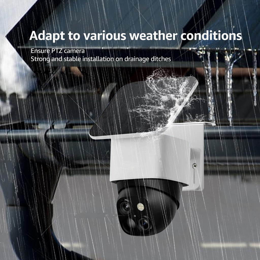 Крепление на водосточный желоб WiTi из нержавеющей стали для солнечной камеры безопасности Eufy Security SoloCam S340 для уличных IP PTZ купольных камер