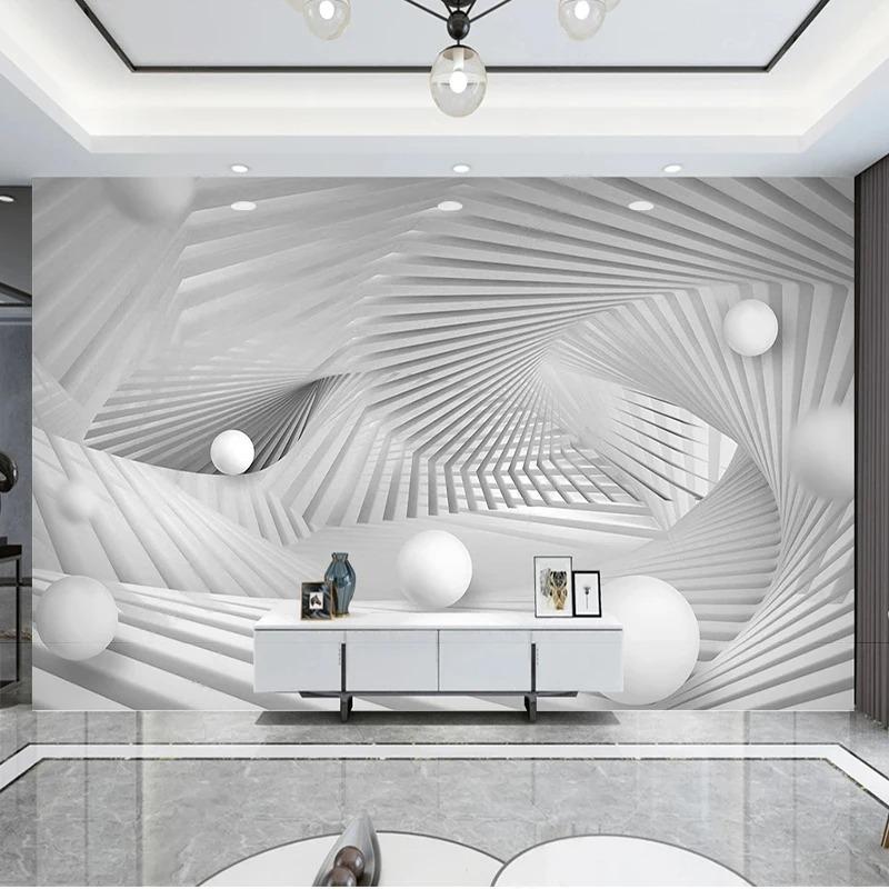 Современный минималистский 3D космический фон для гостиной, телевизора, дивана, настенная роспись, домашний декор