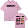 Gorillaz The Mountian New Album 2026 Tour TShirt Men Women Oversized Fashion Gothic Clothes T Shirts O-Neck High Quality T-shirt