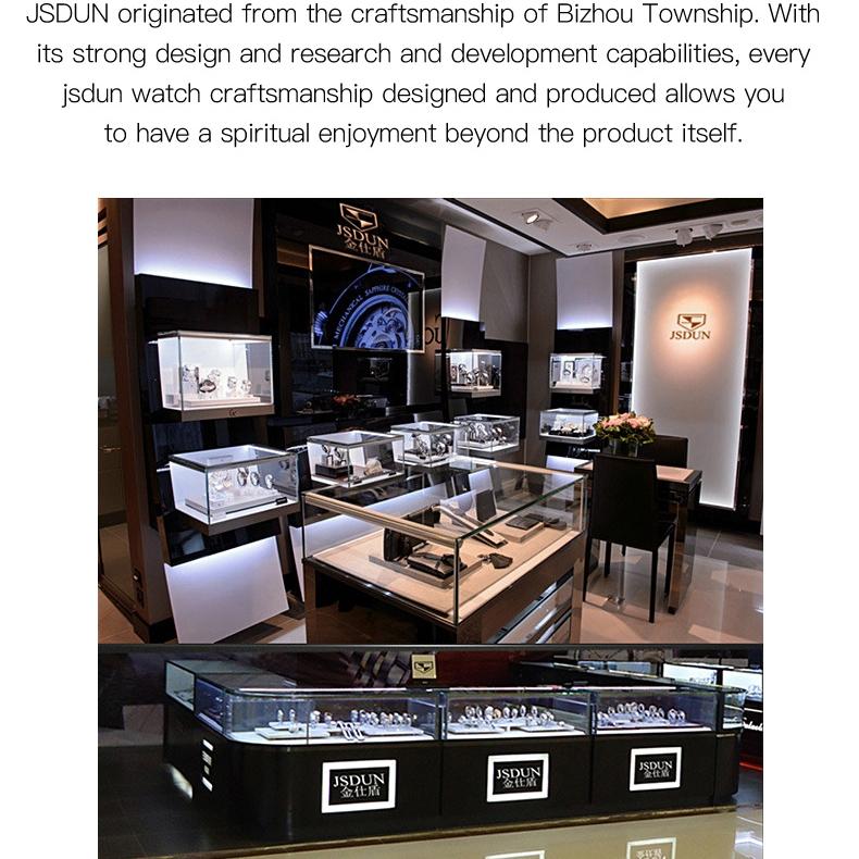 JIN SHI DUN Brand Watch Light Luxury Waterproof Luminous Quartz Watch Simple Diamond Set Women's Watch