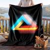 Warm Flannel Blanket Crystal Palace Pattern, Lightweight Comfortable Throw Blanket for Bed Sofa Use