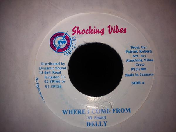 7inch Record DELLY RANKS - Where I Come From NONE Shocking Vibes 2001 Jamaica Reggae, Ska & Dub Used