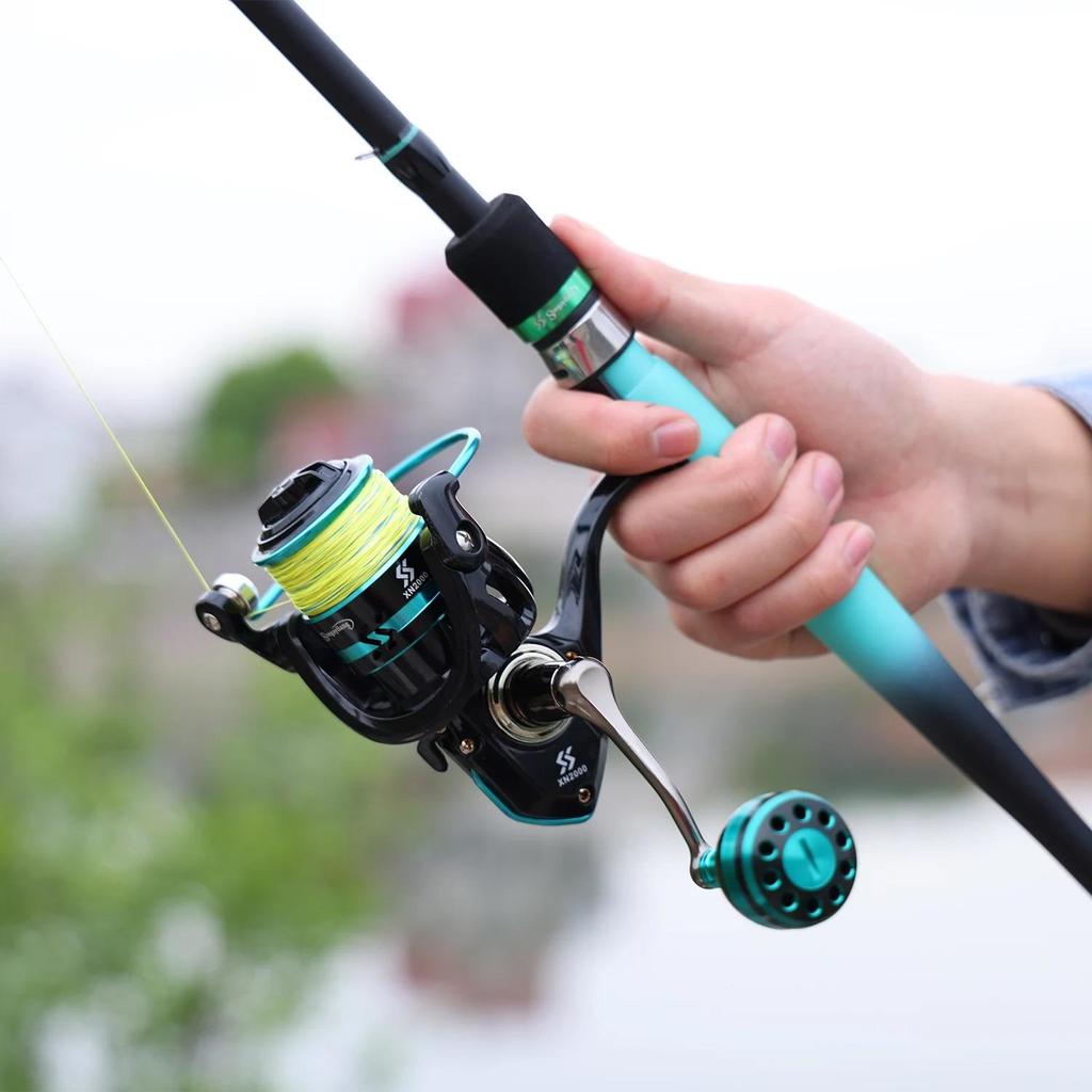 SOUGAYILANG Рыболочные стержни комбо 1,8/2,1 млн. Спиннинг углеродного волокна и спиннинговая катушка 2000 ~ 4000