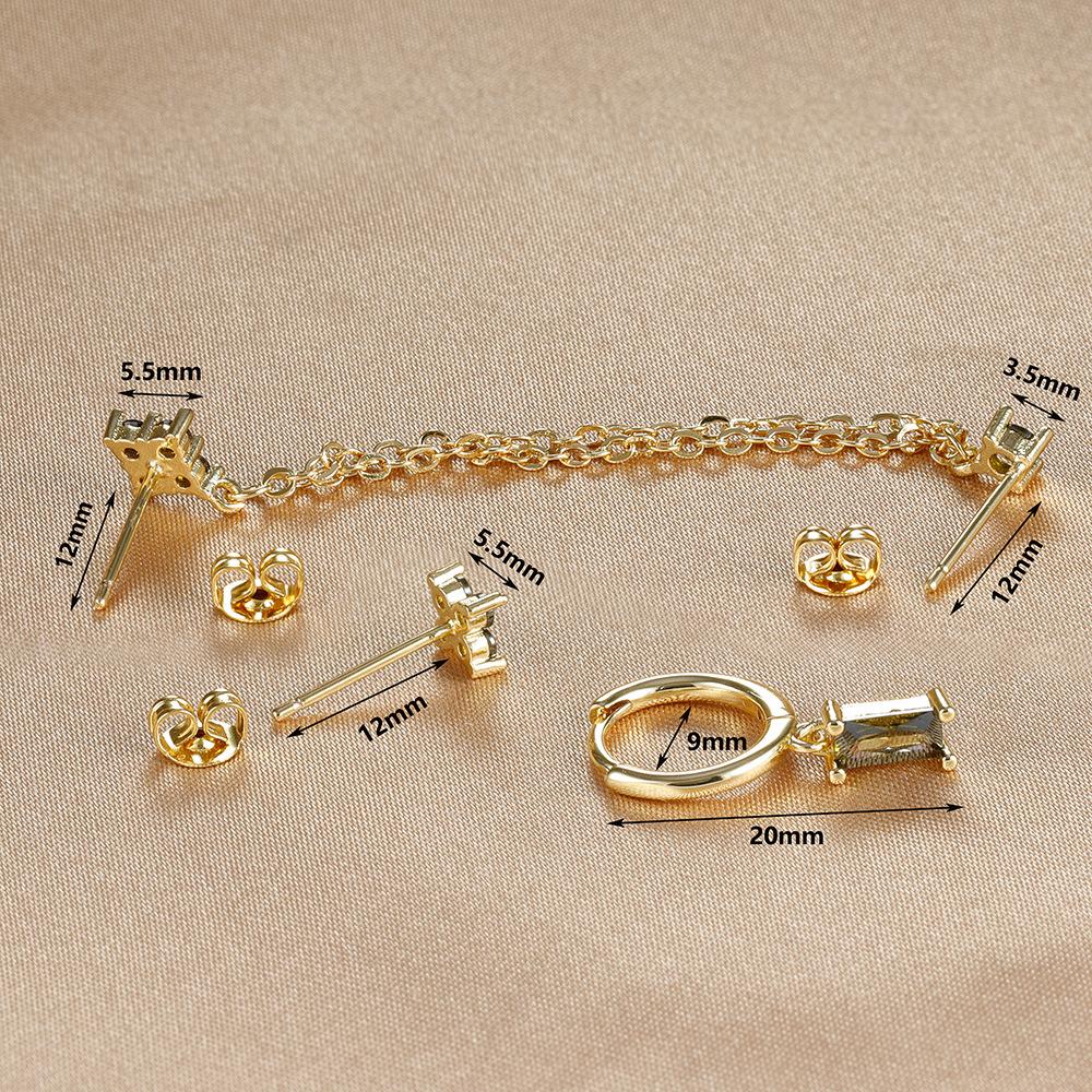 Серьги-кольца с цветком для женщин, серьги-гвоздики с цепочкой и кисточками, ювелирные изделия, аксессуары