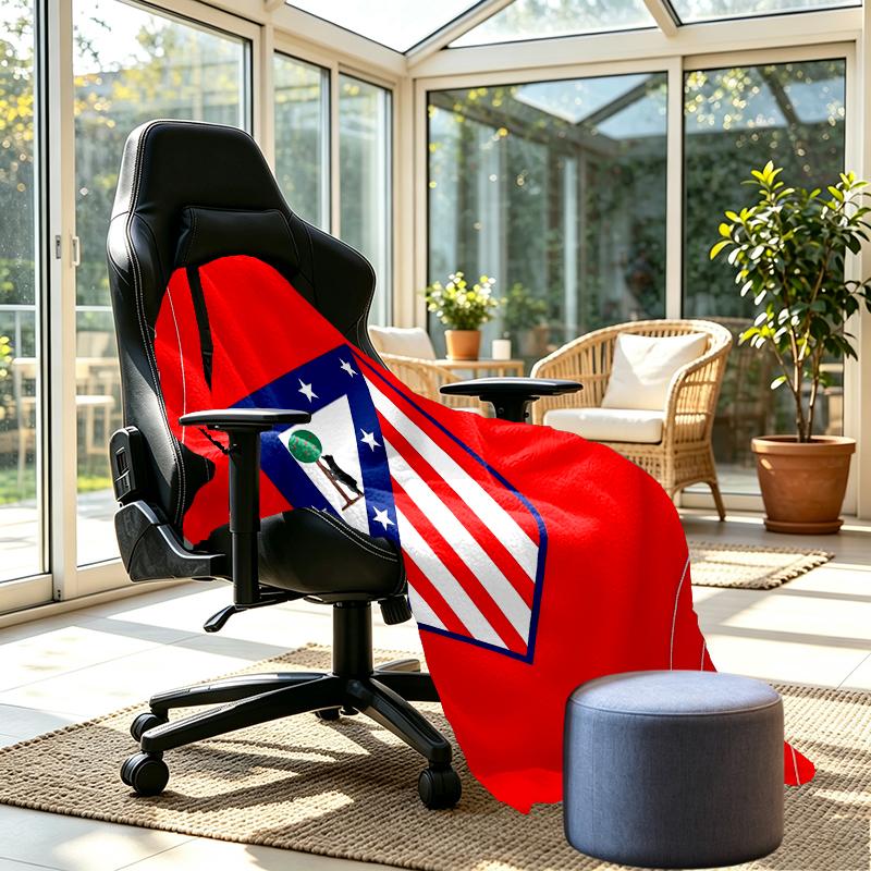 Atletico Madrid Print Blanket - Soft & Comfortable, for Bedroom, Travel, Sofa, Home Decoration - Birthday Christmas Gift for Friend
