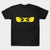 Мужская черная футболка с принтом Ninjago, термотрансферный принт без вырезания, хлопковая футболка
