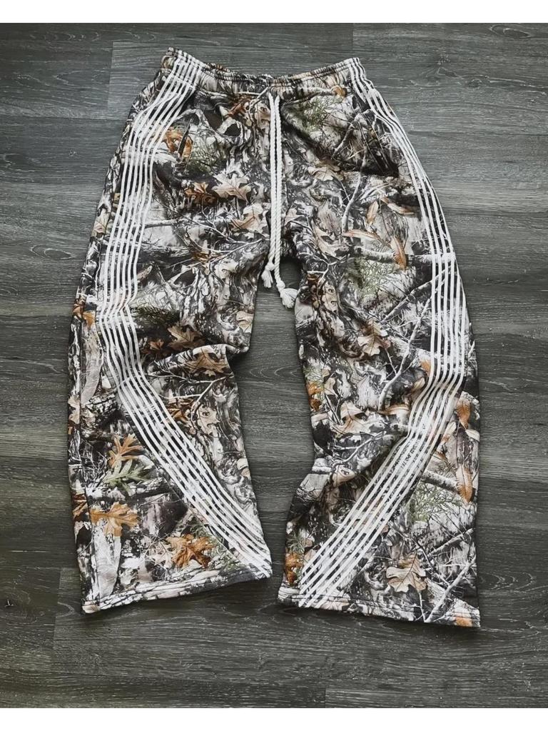 RogueWave Яркие Уличные Хип-Хоп Спортивные Штаны Y2K Харадзюку Ретро Широкие Брюки Американская Оверсайз Мода Свободные и Универсальные Повседневные