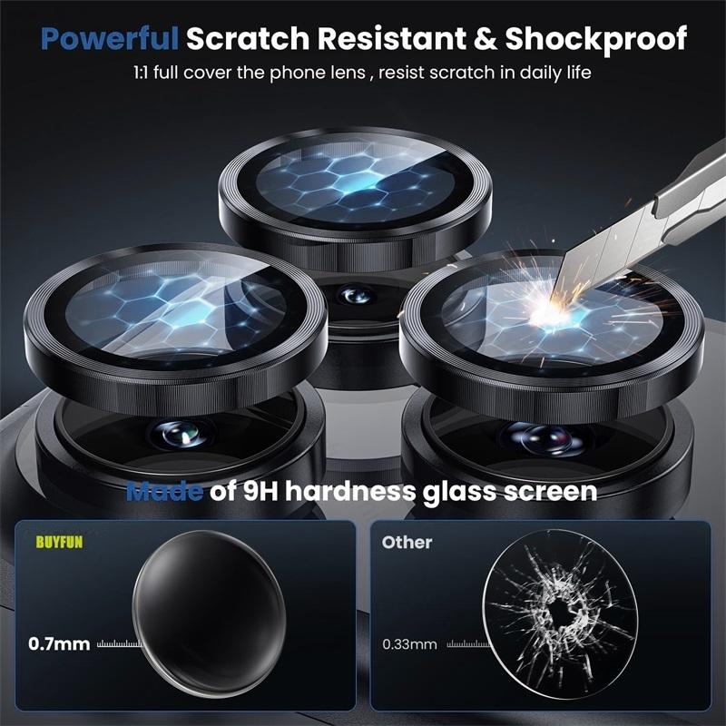 Alloy Aluminum Ring+Tempered Glass Lens Film Protector Cap for iPhone 18 Pro Max Back Camera Guard on iPhone18Pro iPhone18ProMax 4