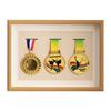 Wooden Medal Frame & Display: Marathon Tag Holder and Decorative Picture Frame