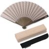 Nishikawa Shoroku Shoten Large Airflow Pattern Day Present Gift In Paulownia Box Fan/round (thin Purple) Father's