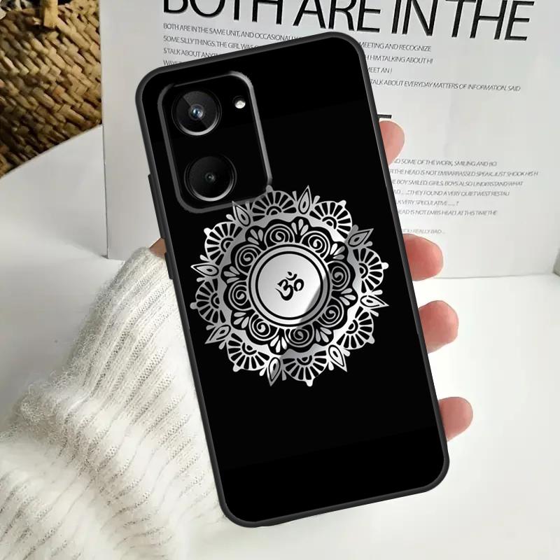 Символ Йоги Аум Ом Фитнес Тренажерный зал Для Realme C75 C55 C71 C53 C67 C61 C33 C63 C51 C65 15 GT7 Pro 10 11 12 13 14 Pro Plus Чехол