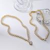 HECHENG,Heart Pendant Necklace for Women ,Zircon Chain Chocker, Female Jewlery Brass 18K gold Plated Wholesale