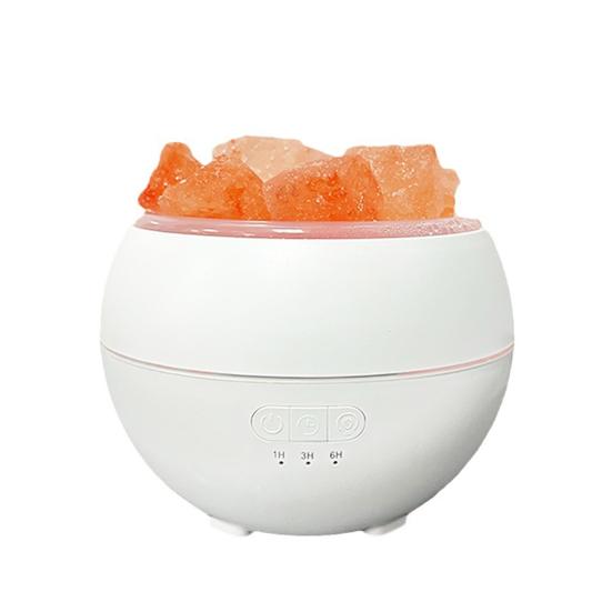 Ultrasonic Cold Mist Air Humidifier with 7 Colors Salt Lamp Fragrance Diffuser Timer Function Air Humidifier Aromatherapy Essential Oil Diffuser
