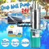 DC 24V 260W Высоконапорный 50м Солнечный Водяной Насос Глубинный Насос Погружной Насос Постоянного Тока для Сада Дома Сельскохозяйственного Орошения