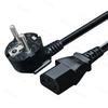16A Schuko Power Cord, Three-Pin German Standard, for Desktop Computers - 3-Core, 0.75/1/1.5mm²