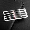 4pcs Aluminum Car Wheels Rims Badges Stickers Decals For  Audi Sline A3 A4 A4L A5 B3 B4 B5 B6 B7 B8 RS3 Quattro C5 C6 C7 A1 Q7 Q6